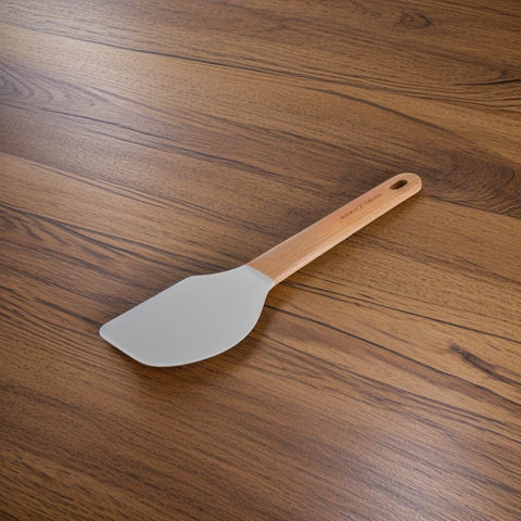 Karaca x Refika Wooden Handle Silicone Spatula, Gray