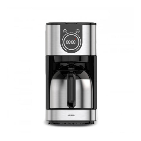 Karaca Series 2303 Steel Filter Coffee Machine, 1.2L, 800W, Inox