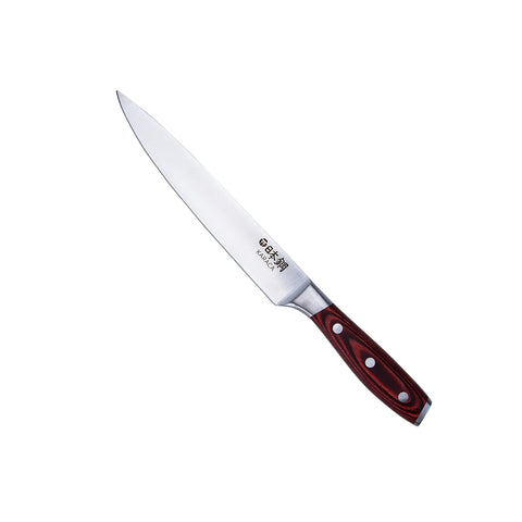 Karaca Japanese Carving Knife, 20cm, Red Silver