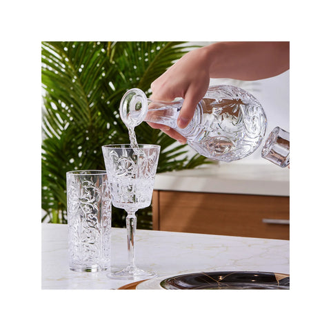 Karaca Rome 25 Piece Glass Set for 12 People, Transparent