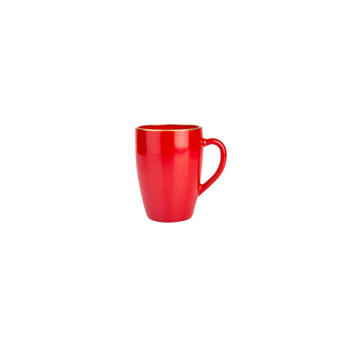 Karaca Retro Glass Mug, 360ml, Red Gold