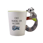 Karaca Animal Raccoon Stoneware Mug, 420ml, Multi