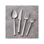 Karaca Evora 24-Piece Stainless Steel Cutlery Set for 6 People, Silver