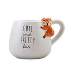 Karaca Animal Fox Stoneware Mug, 483ml, Multi