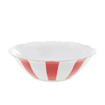 Karaca Romantic Porcelain CerealSoup Bowl, 14cm, Red White