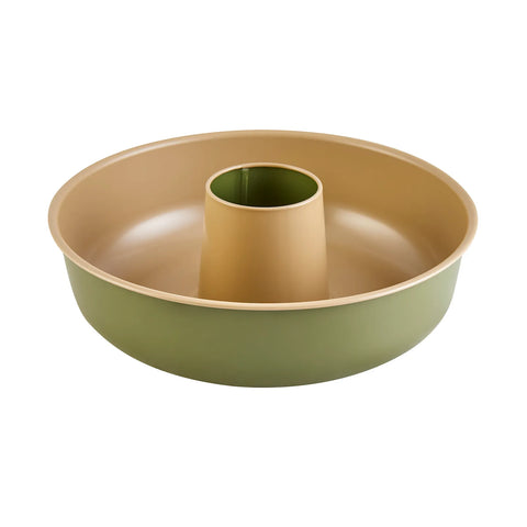 Karaca Jennese Savarin Non-Stick Metal Cake Tin, 25 cm, Green