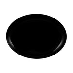 Karaca Swan Opal Glass Serving Platter, 33cmx25cm, Black