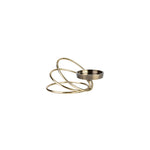 Karaca Ring Candle Holder, 12cmx15cm, Gold