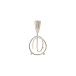 Karaca Nora Candlestick, 18cmx10cm, Silver