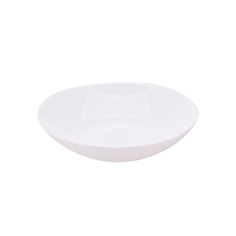 Karaca Swan Glass Pasta Bowl, 20cm, White