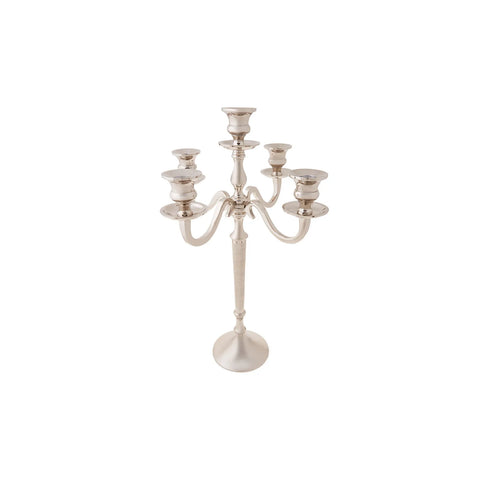 Karaca Victoria Aluminium Candlestick, 45cmx29.7cm, Silver