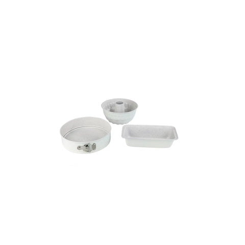 Karaca Retro Biogranite Bakeware Set, White