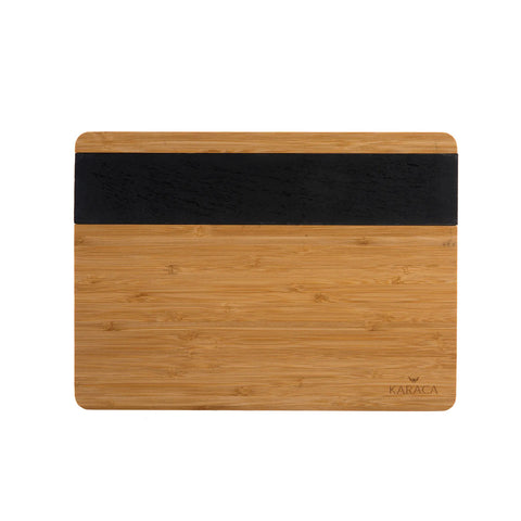 Karaca Bamboo Chopping Board, Large, Black Wood