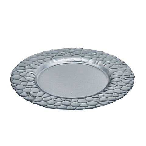 Karaca Mari Decorative Plate, 33cm, Silver