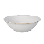 Karaca Romantic Porcelain CerealSoup Bowl, 14cm, White Gold