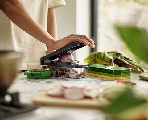 Joseph Joseph Multi-prep Compact 4-piece Grater & Slicer, Multicolour