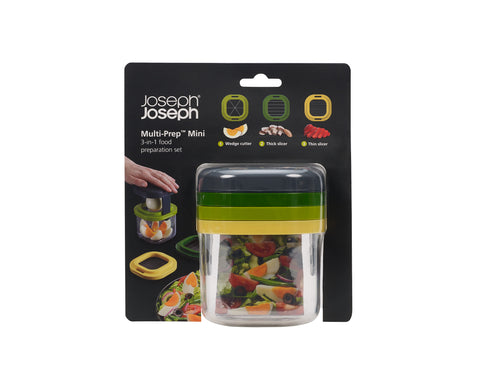 Joseph Joseph Multi-Prep Mini 3-Piece Vegetable Chopper, Multicolour