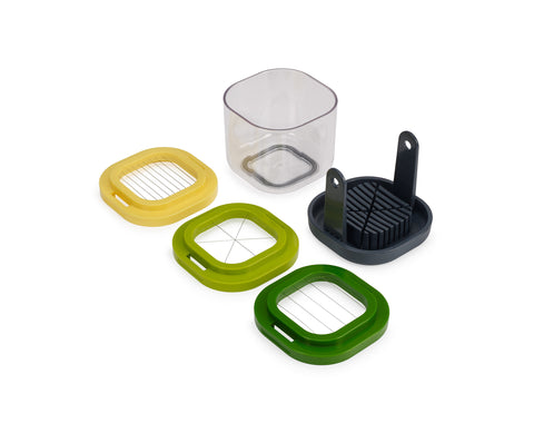 Joseph Joseph Multi-Prep Mini 3-Piece Vegetable Chopper, Multicolour