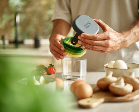 Joseph Joseph Multi-Prep Mini 3-Piece Vegetable Chopper, Multicolour