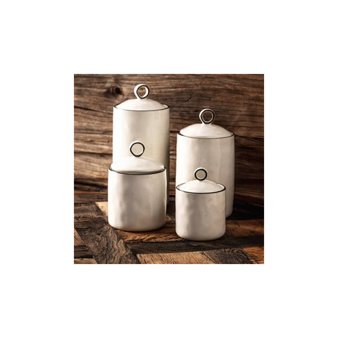 Karaca Lina 4 Piece Porcelain Spice Jar Set, Multi