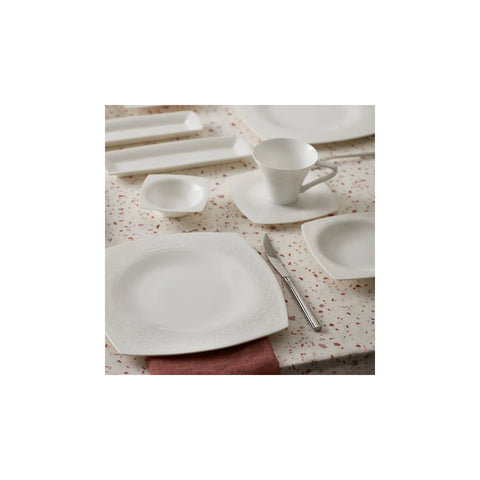 Karaca Fine Pearl Roma 26-Piece Serveware Set for 6 People, White