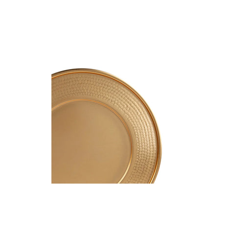 Karaca Home Moroc Metal Charger Plate, 33cm, Gold