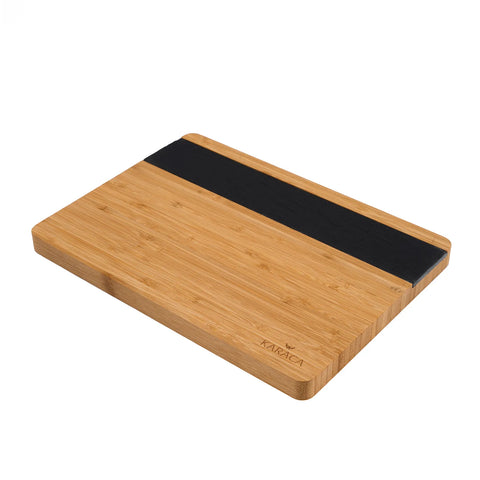 Karaca Bamboo Chopping Board, Large, Black Wood