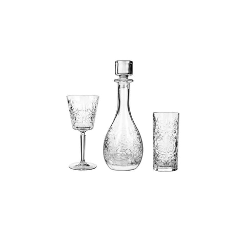 Karaca Rome 25 Piece Glass Set for 12 People, Transparent