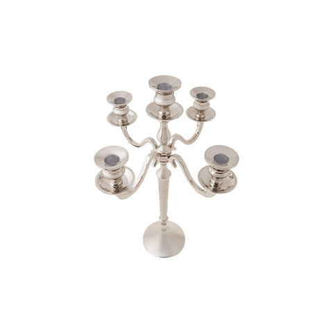 Karaca Victoria Aluminium Candlestick, 45cmx29.7cm, Silver