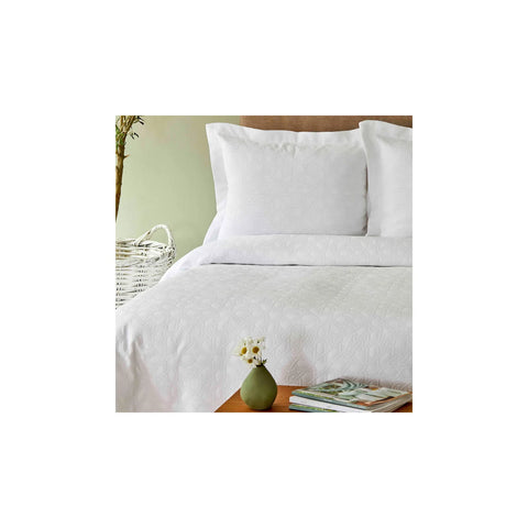 Karaca Home Back To Basic Bedspread Set, Single, White