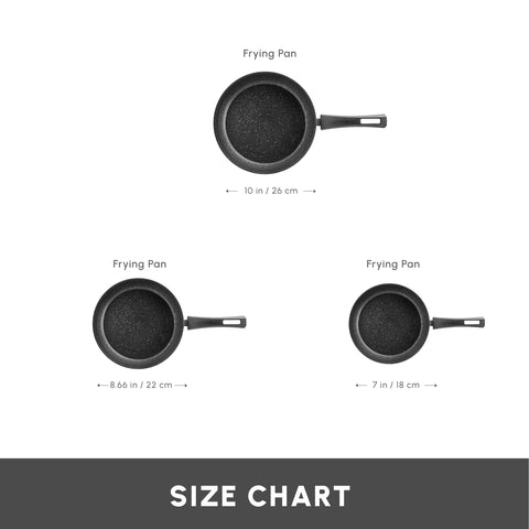 Karaca Biogranite Dide 3-Piece Induction Pan Set, Black