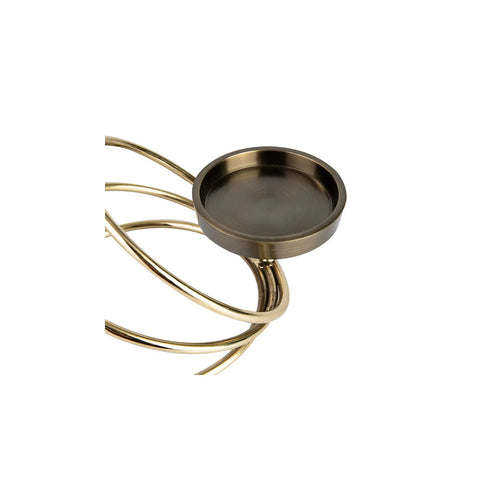 Karaca Ring Candle Holder, 12cmx15cm, Gold