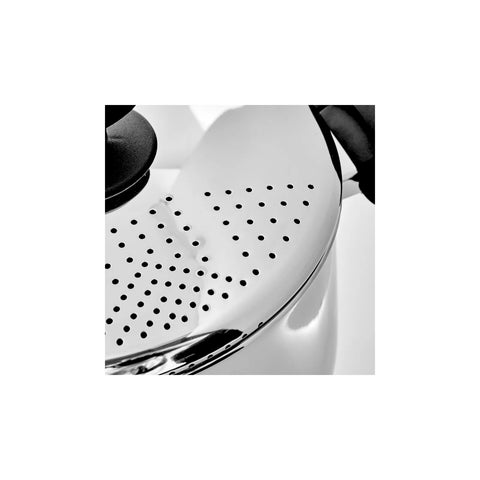 Karaca Love of Kitchen Stainless Steel Non-Stick Induction Pasta Pot with Strainer Lid, 3.5L, Silver