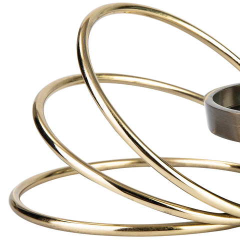 Karaca Ring Candle Holder, 12cmx15cm, Gold