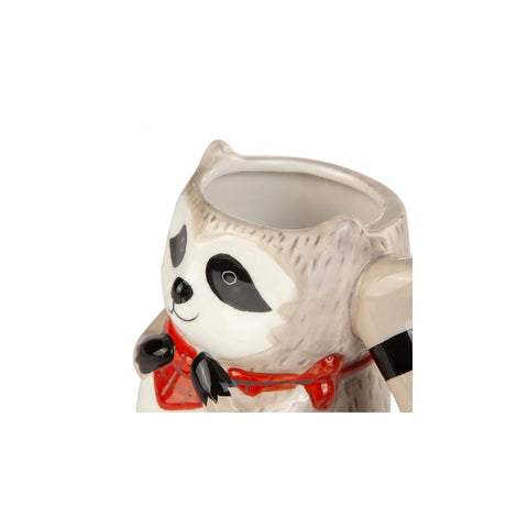 Karaca Animal Racoon Stoneware Mug, 480ml, Multi