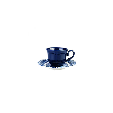 Karaca Odyssey 19 Piece Serveware Set and Cake Stand, Blue