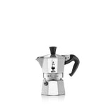 Bialetti Moka Express Hob Espresso Coffee Maker, 2 Cups, Silver