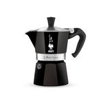 Bialetti Moka Express Hob Espresso Coffee Maker, 6 Cups, Black