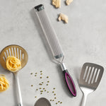 Karaca Swan Steel Grater, Burgundy