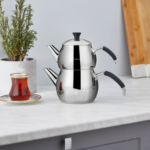 Karaca Iklim Mini Size Teapot, Silver