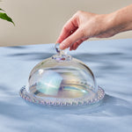 Karaca Rory Glass Cake Dome, 19cm, Transparent