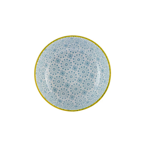 Karaca Floral Porcelain Round Snack Bowl, 10cm, Blue