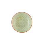 Karaca Floral Porcelain Round Snack Bowl, 10cm, Green