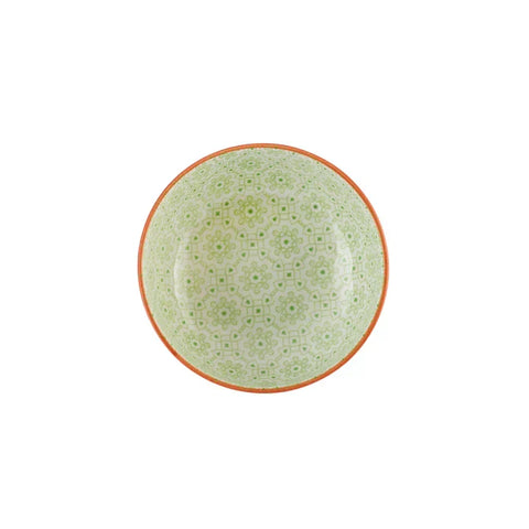 Karaca Floral Round Snack Bowl, 10cm, Green