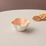 Karaca Floral Porcelain Clover Snack Bowl, Orange, 10cm