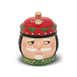 Karaca New Year Christmas Nutcracker Storage Jar, 12cm, Green