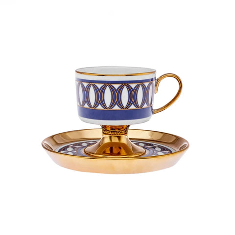 Karaca Hilal 2-Piece Porcelain Turkish Coffee Cup Set, 85ml, Multi