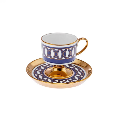 Karaca Hilal 2-Piece Porcelain Turkish Coffee Cup Set, 85ml, Multi