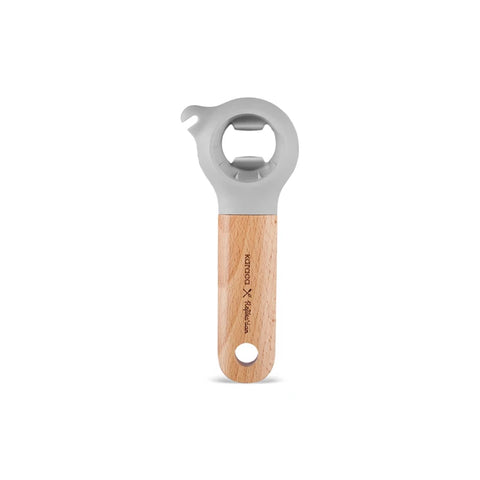 Karaca x Refika 3 in 1 Opener with Wooden Handle, Gray