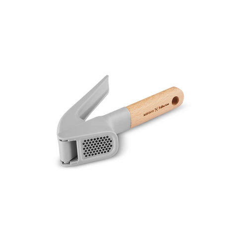 Karaca x Refika Garlic Crusher with Wooden Handled, Gray